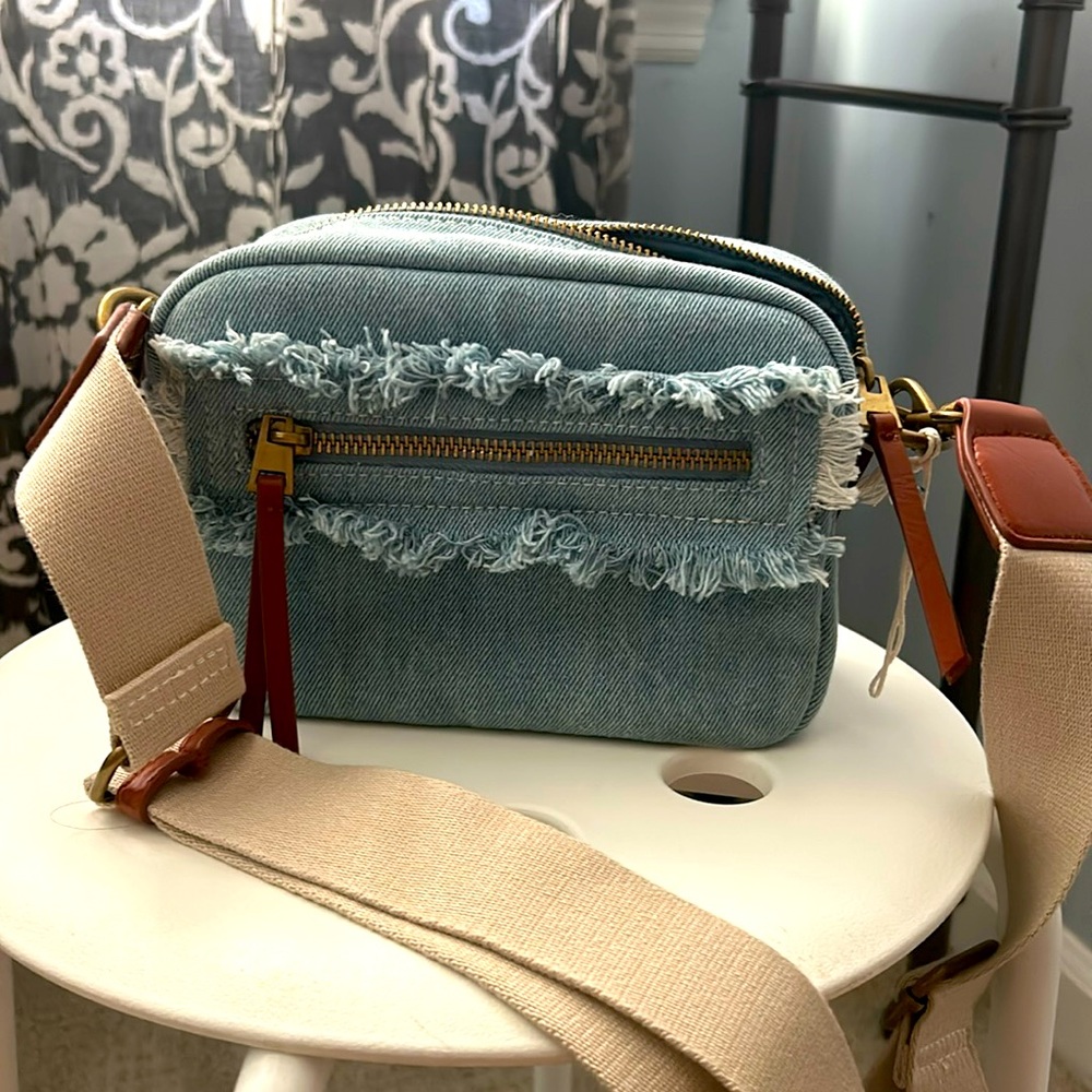 denim purse